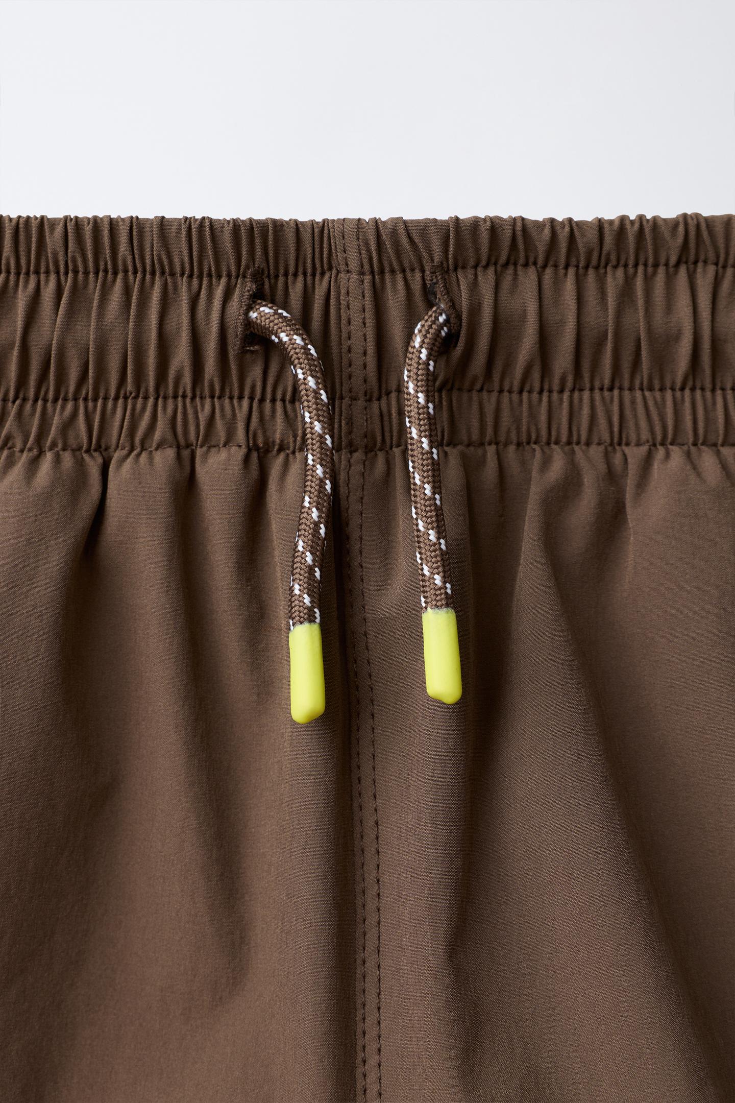 Детские шорты Zara Sporty Cycling Shorts with Inner, цвет: Коричневый — фото 4