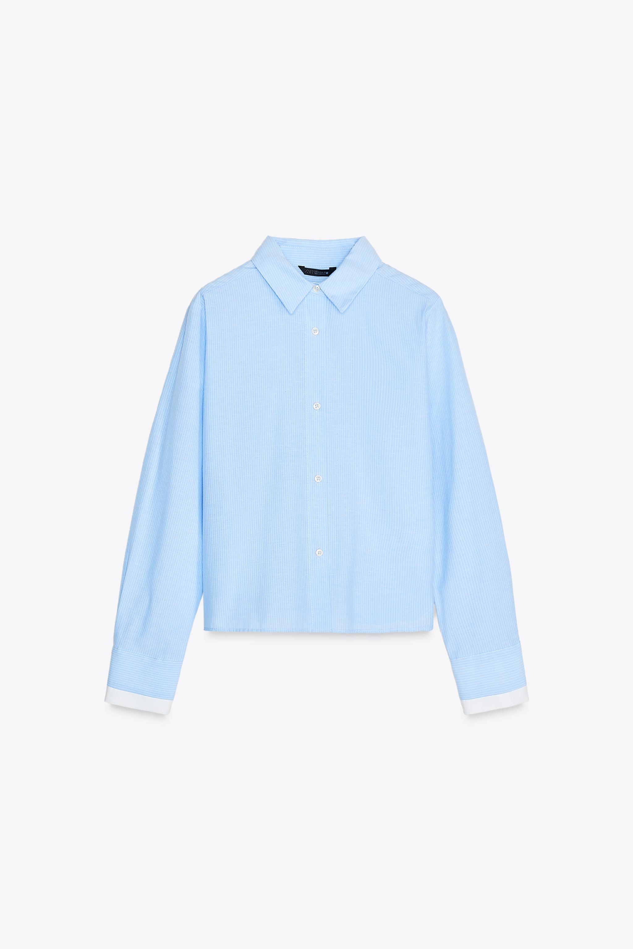 ZARA ザラ フェイクレザーシャツ ブラウス フェイクレザー