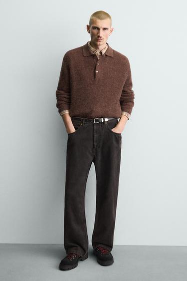 ZAPATO PIEL ENGANCHES - Negro de Zara - Imagen 0