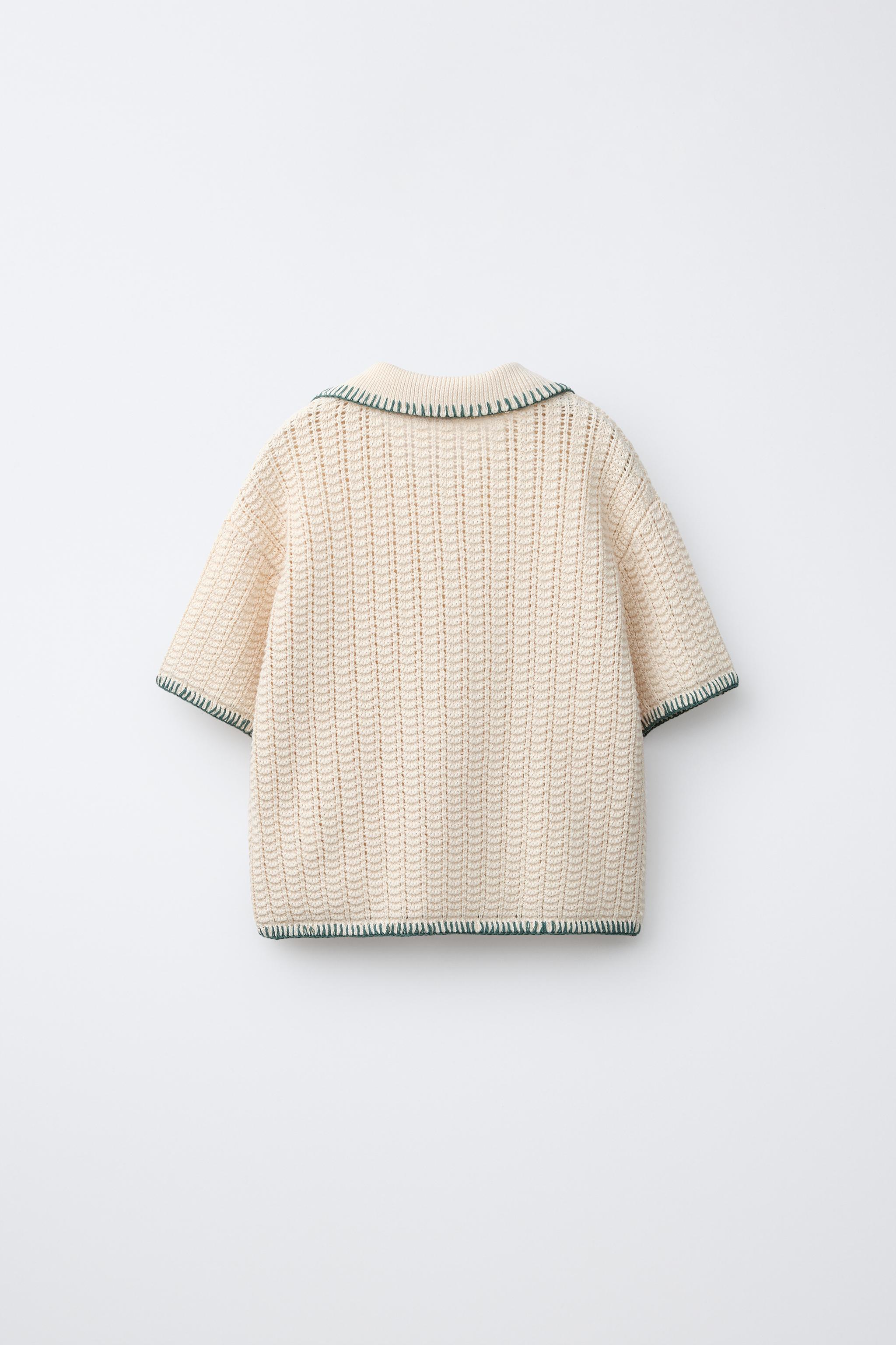 STITCHED KNIT POLO