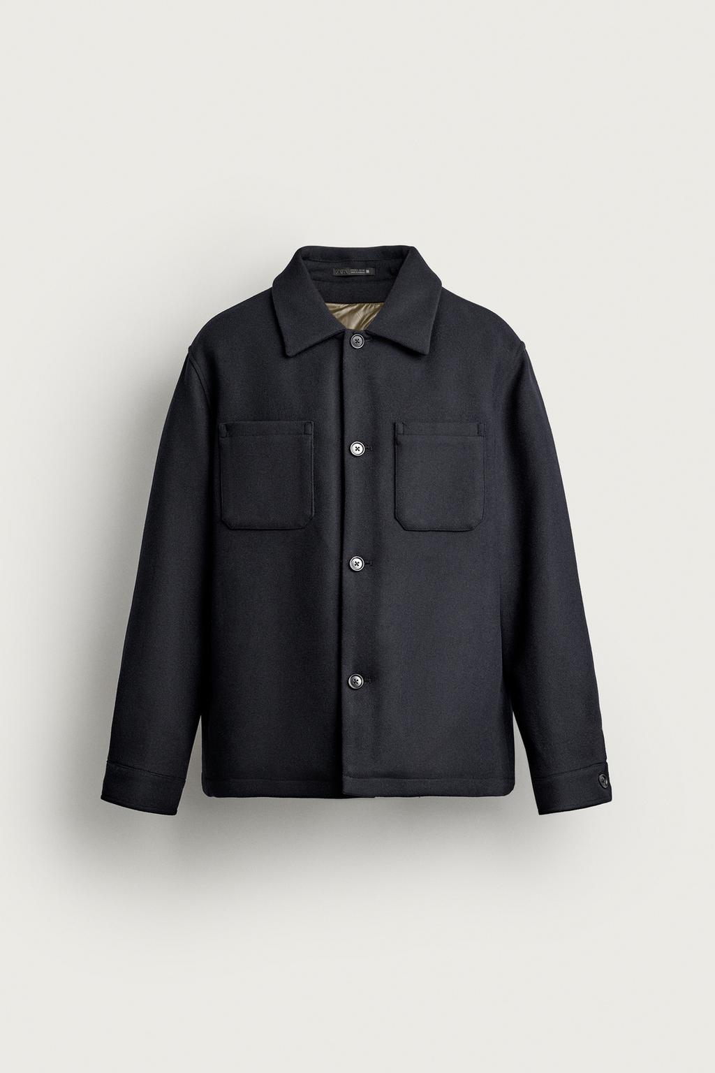 CONTRAST PADDED OVERSHIRT