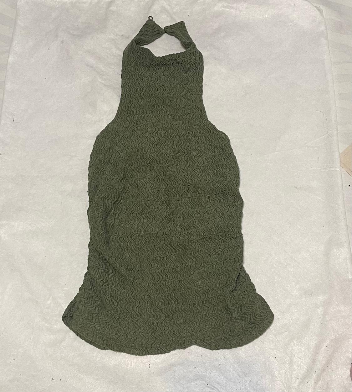 TEXTURED VOLUMINOUS HALTER TOP - Image 2