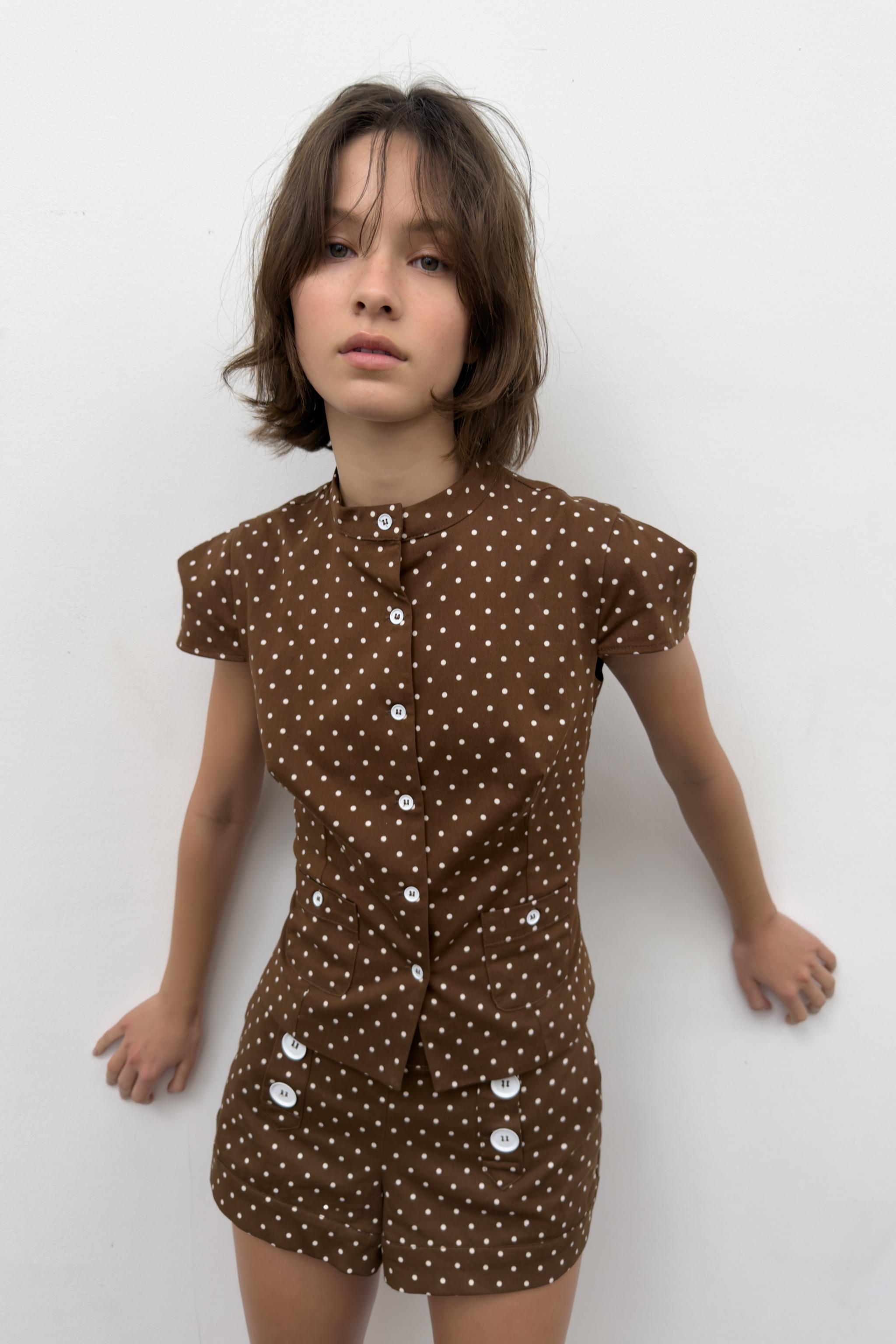 POLKA DOT TOP AND SHORTS SET | ZARA United States POLKA DOT TOP AND SHORTS SET | ZARA United States