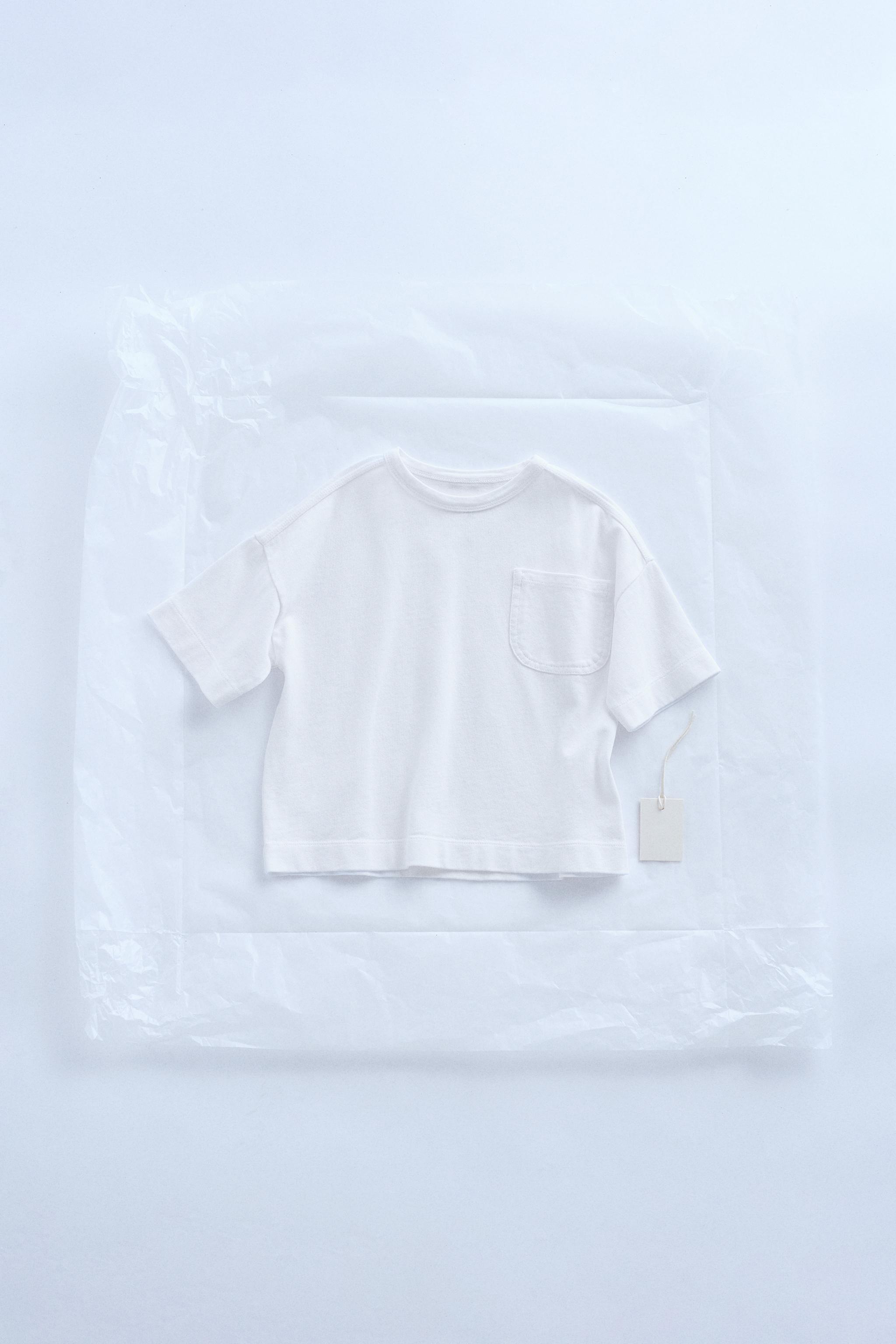 ☆ドイツ発*ZARA*新作*ラスティックTシャツ/LIGHT BEIGE☆ ラスティックレイヤーTシャツ - ライトベージュ | ZARA Japan / 日本