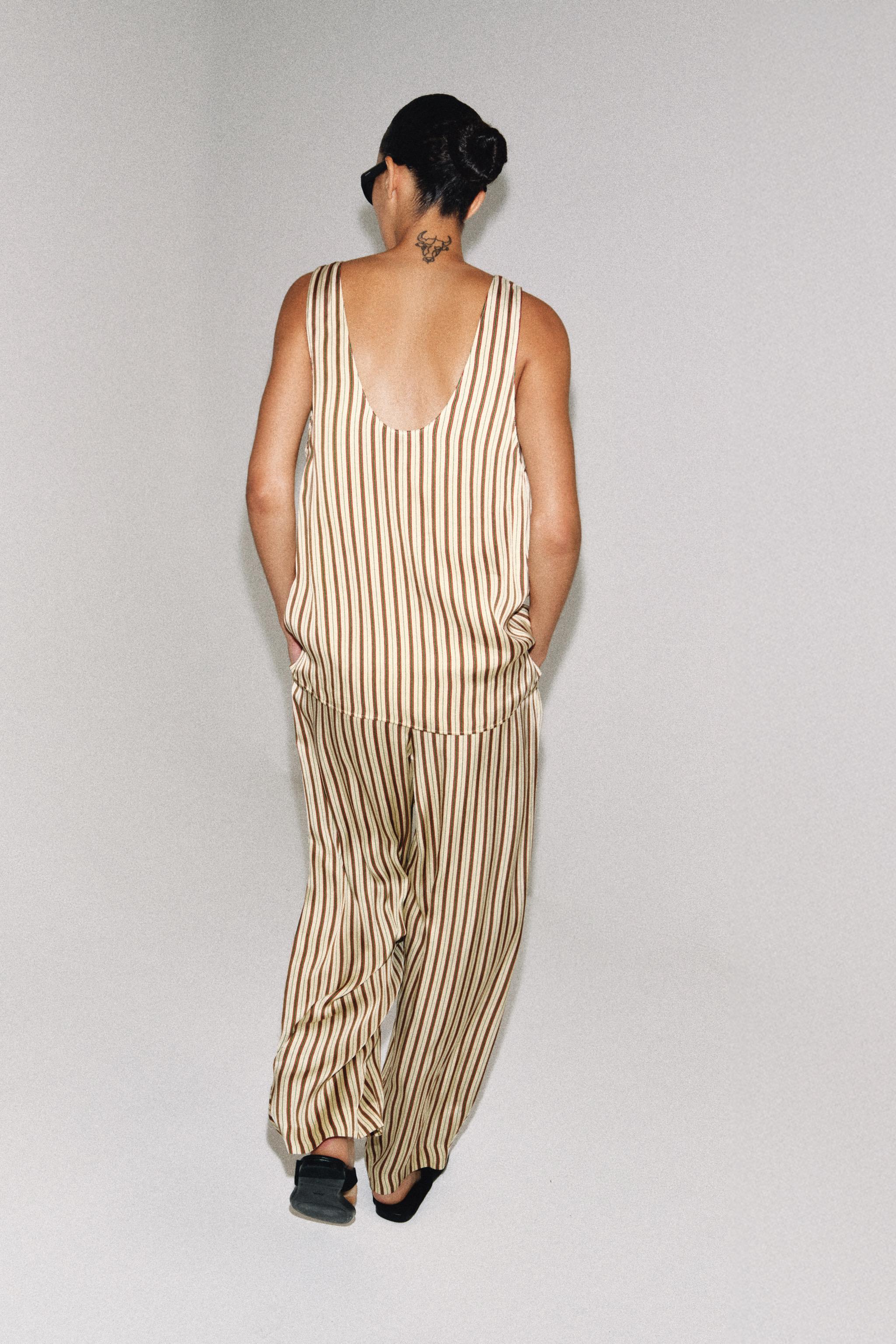 ZW COLLECTION STRIPED BALLOON PANTS