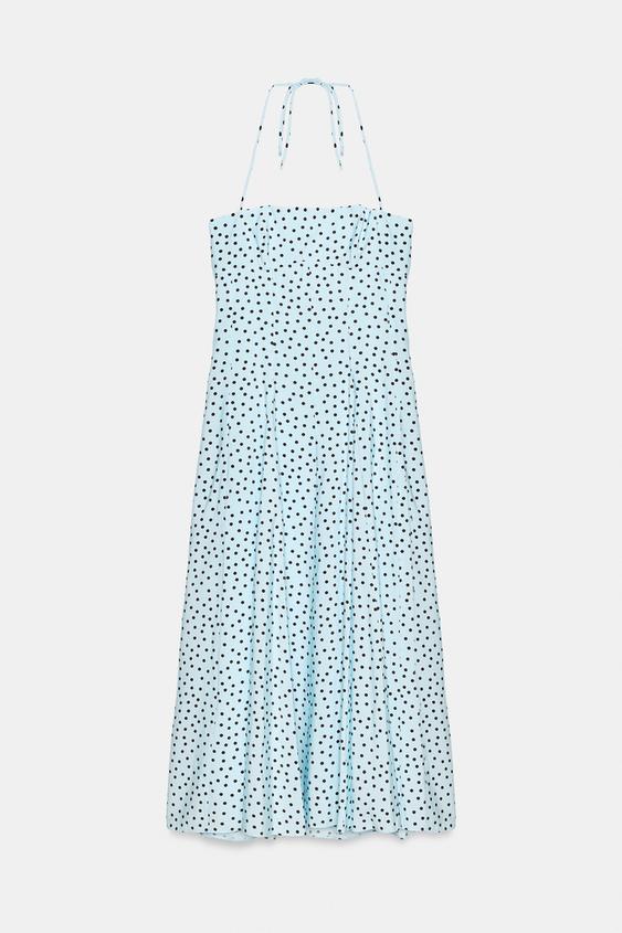 zara polka dot mesh dress Zara polka dot halter neck doubled mesh dress Size: S M L fits XL Price: N35,500 Top notch quality #polkadots #viralvdeo #latestcollections