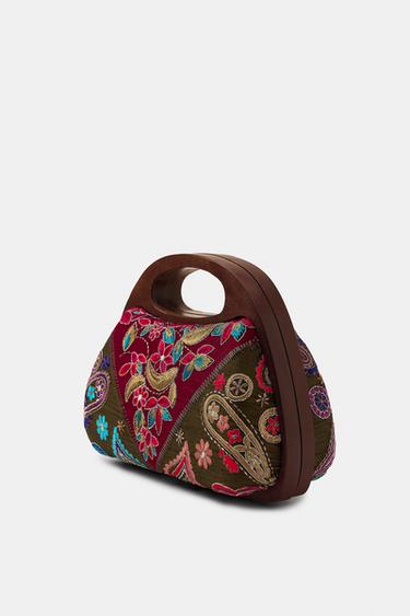 MINAUDIÈRE BRODERIES BOIS - Multicolore de Zara - Image 4