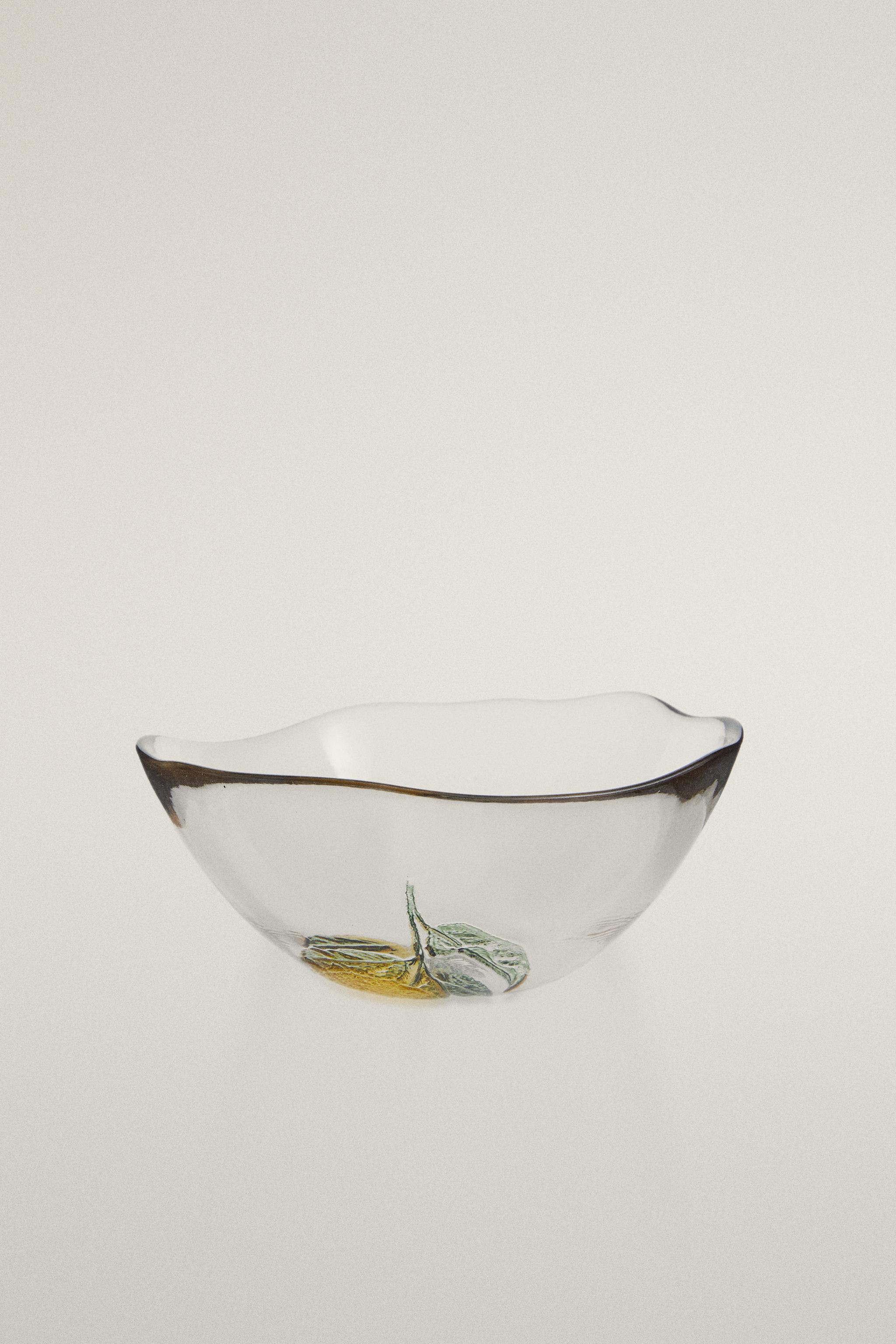 LEMON GLASS BOWL — Yellow