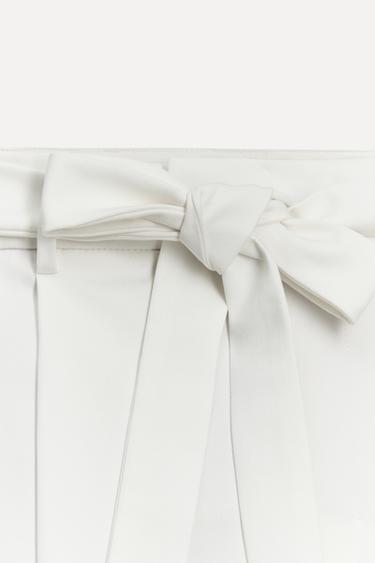 PANTALON À CEINTURE 50E ANNIVERSAIRE - Blanc de Zara - Image 3