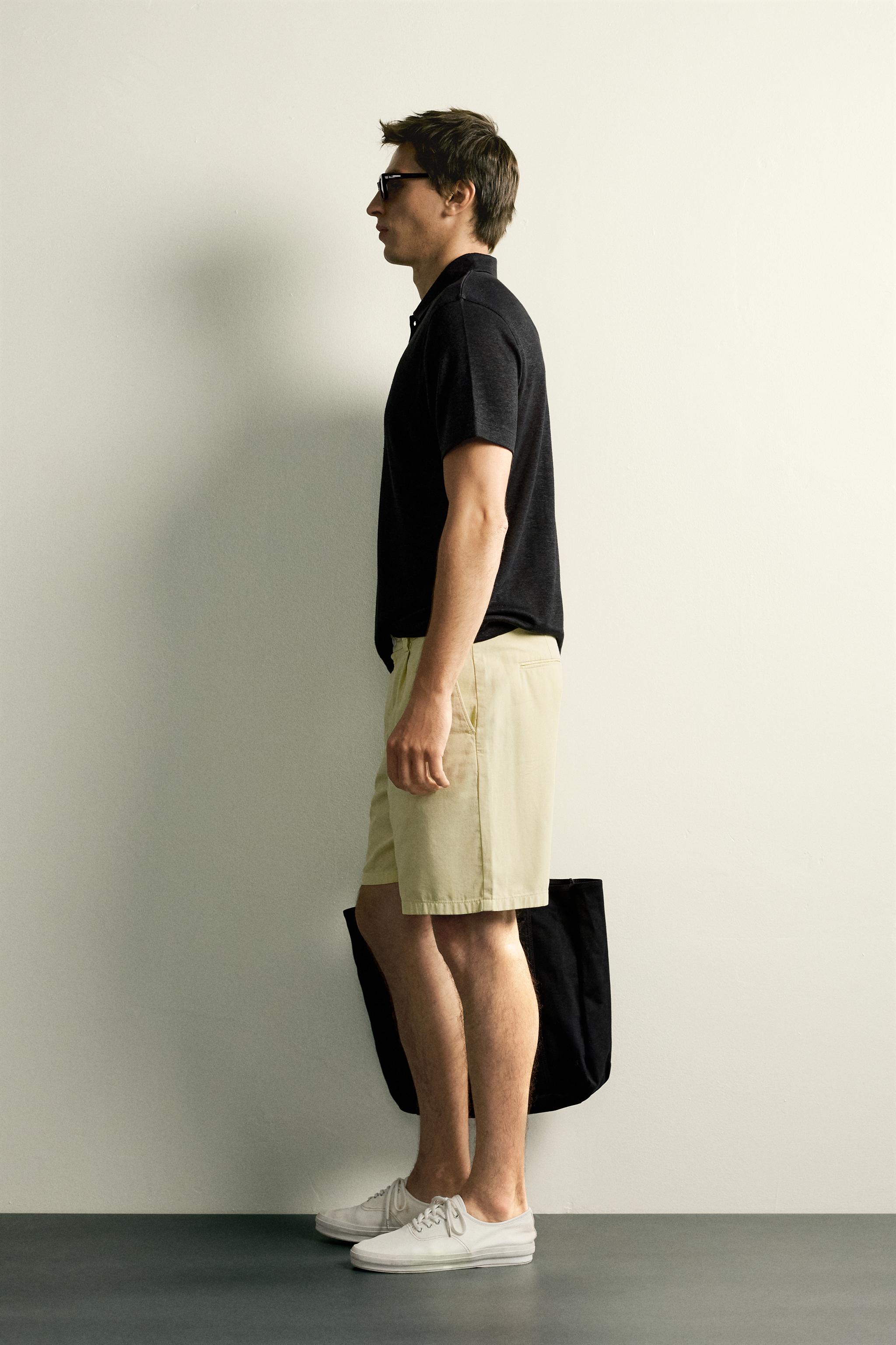 HEMP-VISCOSE REGULAR FIT POLO SHIRT