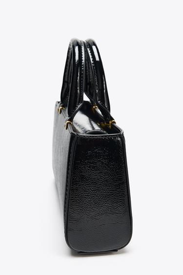 TEXTURED HANDBAG - Black by Zara - Image 3