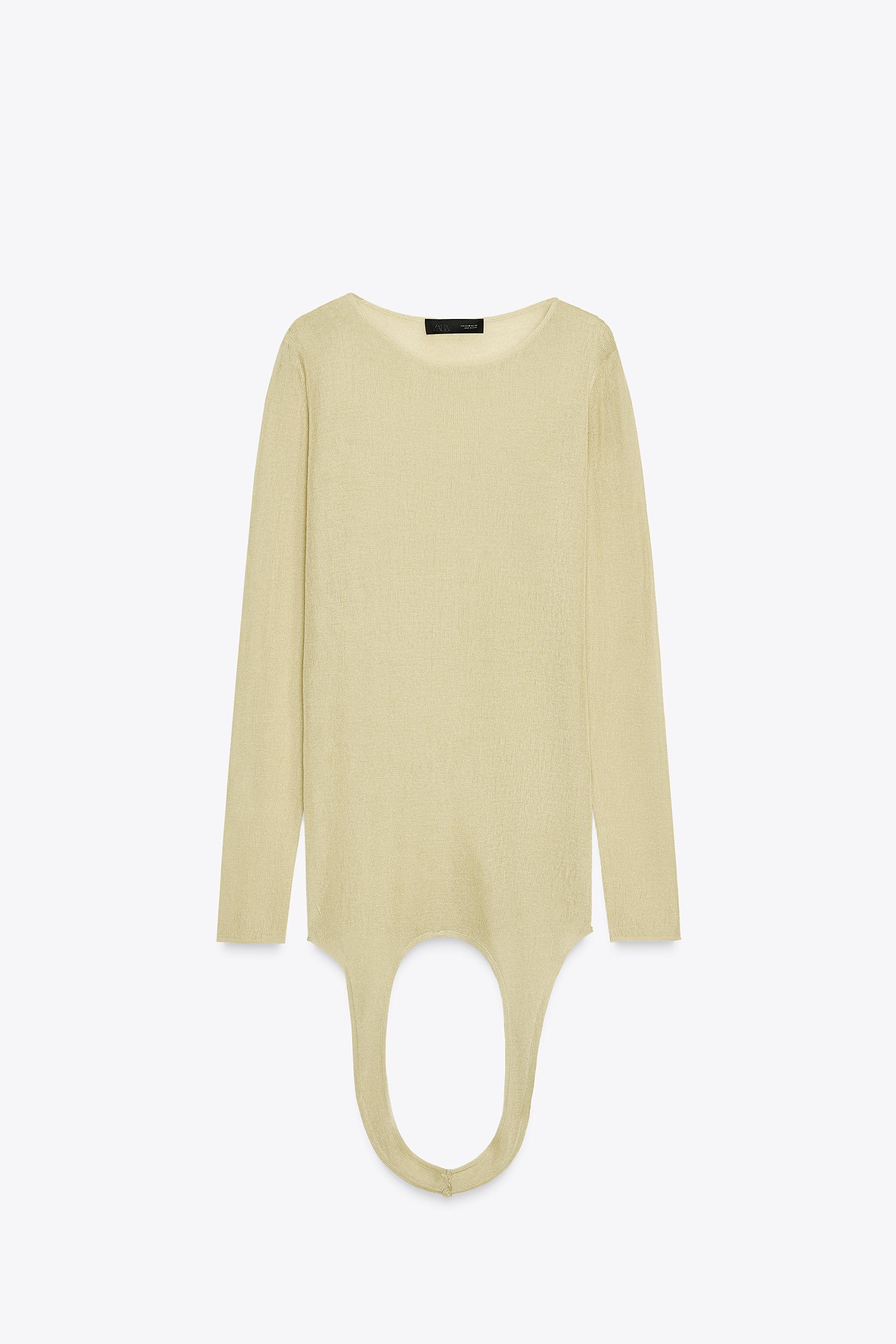 マルチポジションニットトップス - TYE-イエロー | ZARA Japan