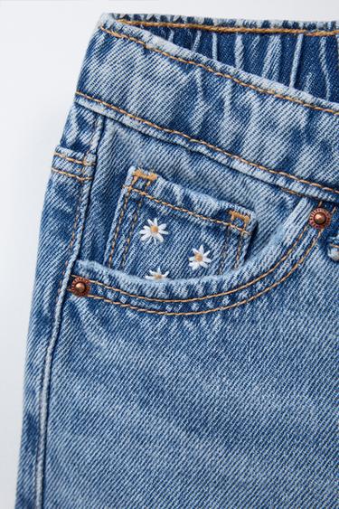 MOM FIT DENIM BERMUDA SHORTS - Mid-blue by Zara - Image 2