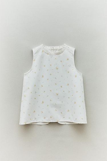 FLORAL TOP - White by Zara - Image 5