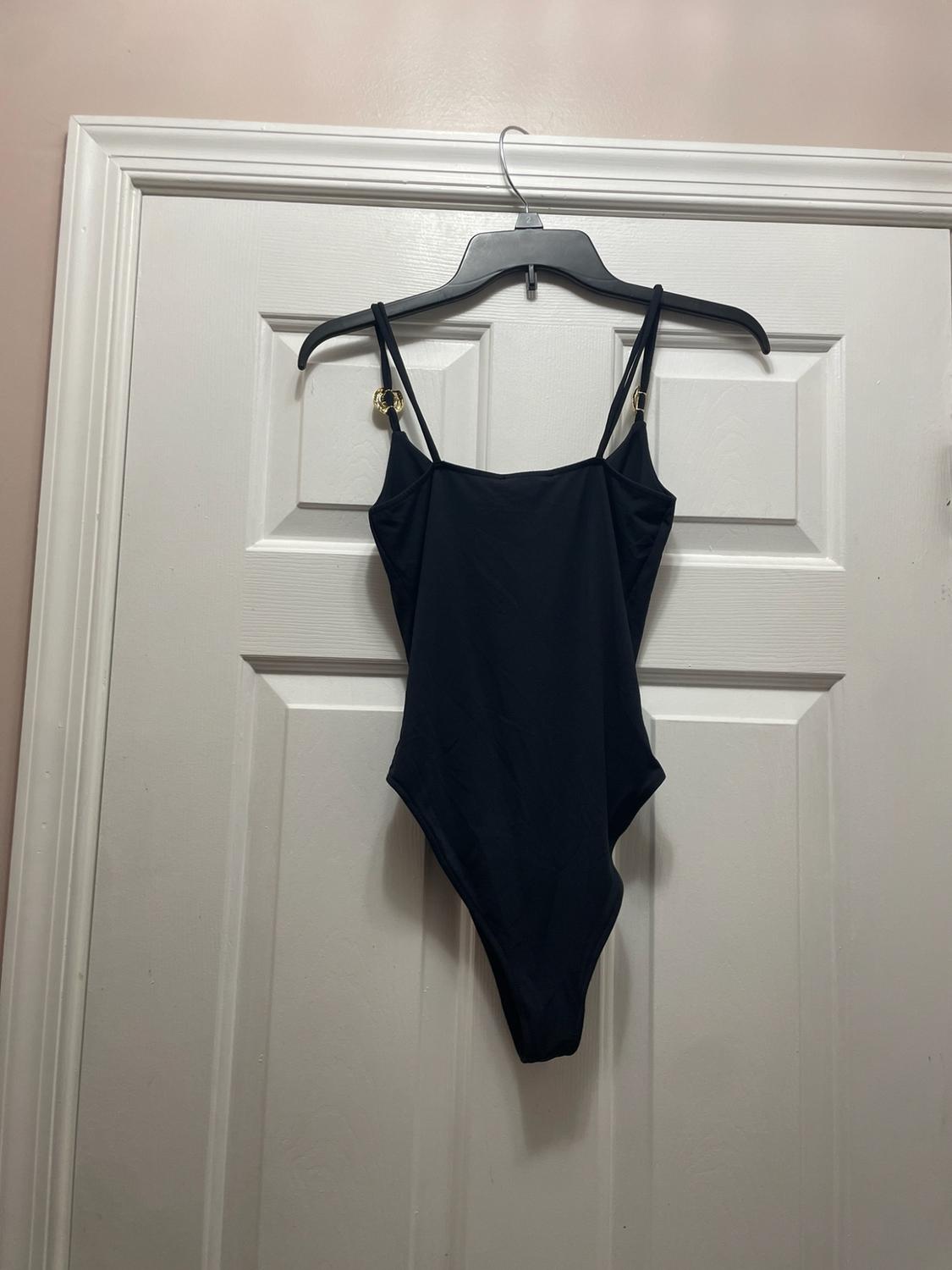 METAL TRIM POLYAMIDE BODYSUIT - Image 2