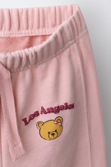 WIDE-LEG TEDDY BEAR PLUSH TROUSERS - Pink by Zara - Image 2