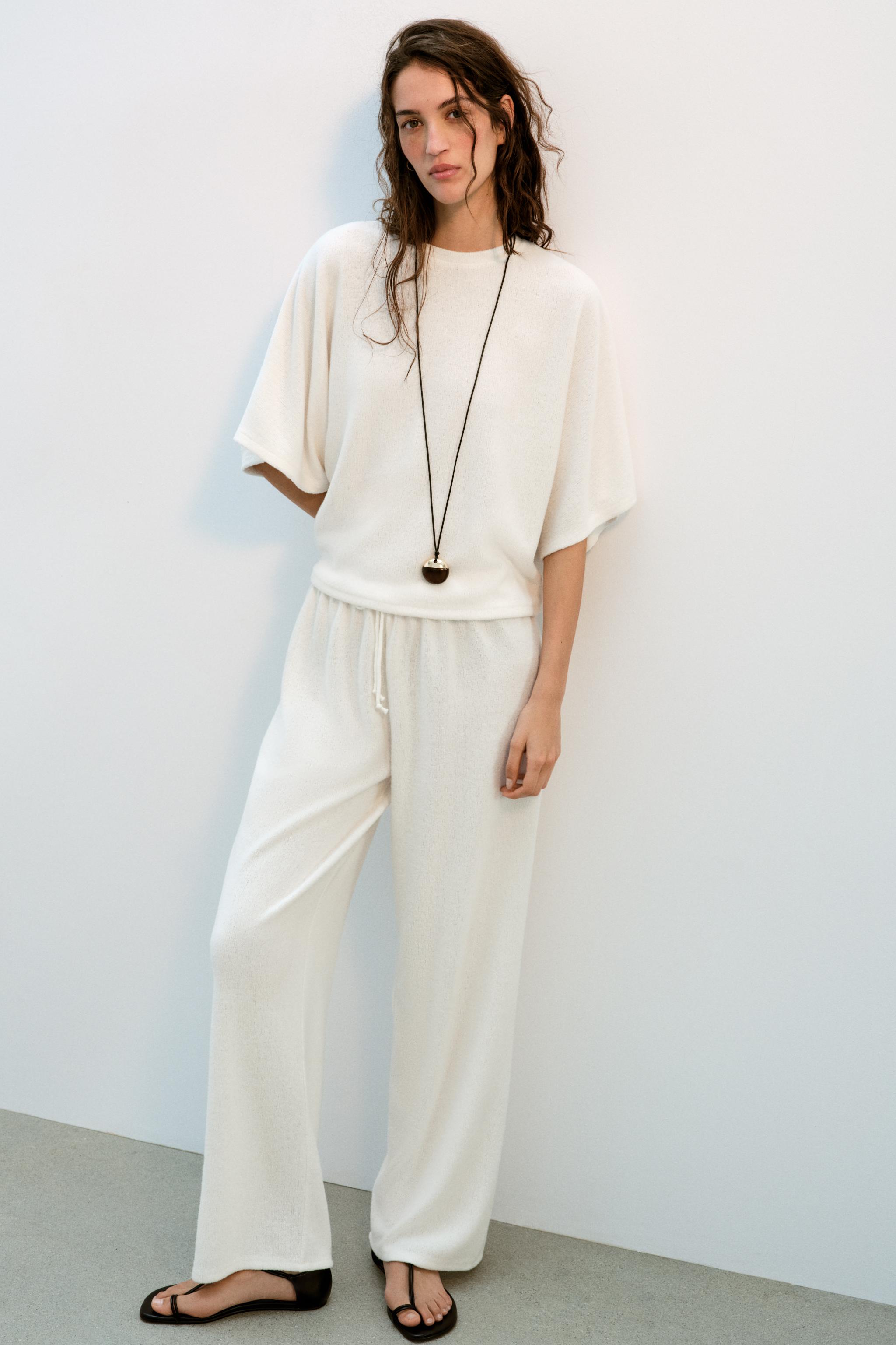 Zara RUSTİK KISA KOLLU TOP