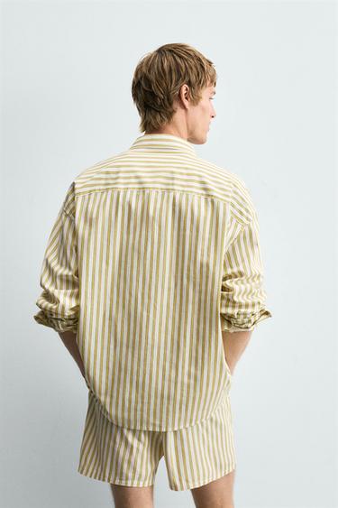 STRIPED SHIRT WITH POCKET - Printed by Zara - Image 2