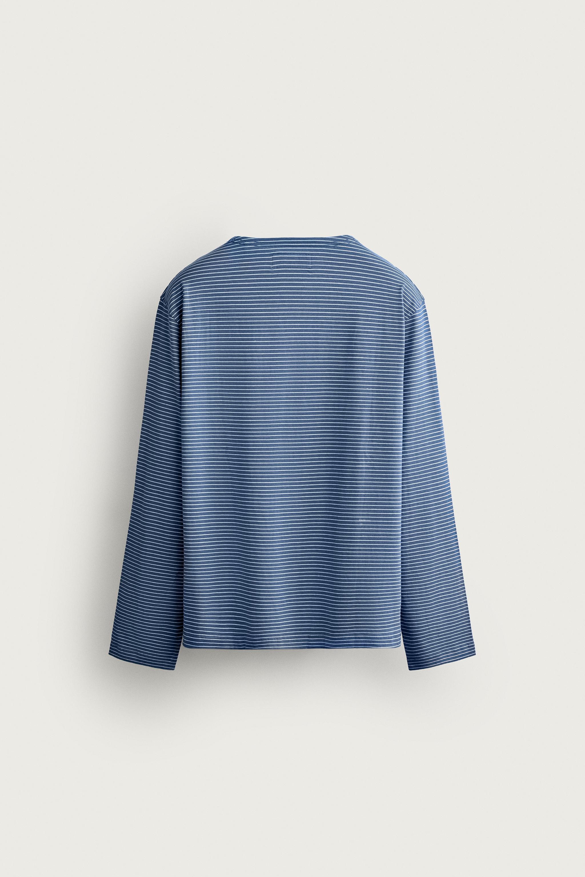 STRIPED JACQUARD T-SHIRT