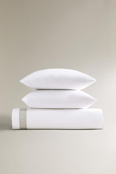 HOUSSE DE COUETTE COTON LISERÉ - Blanc de Zara - Image 5
