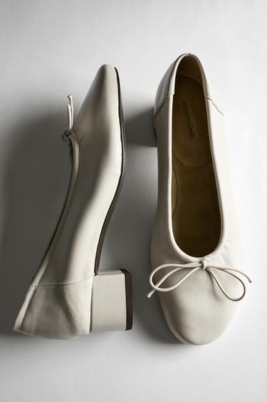 Zara High-heel ballerinas - White - Image 0