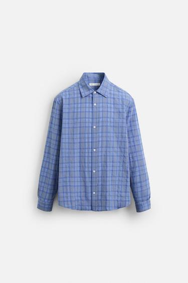 CHECK SHIRT - Blue by Zara - Image 7