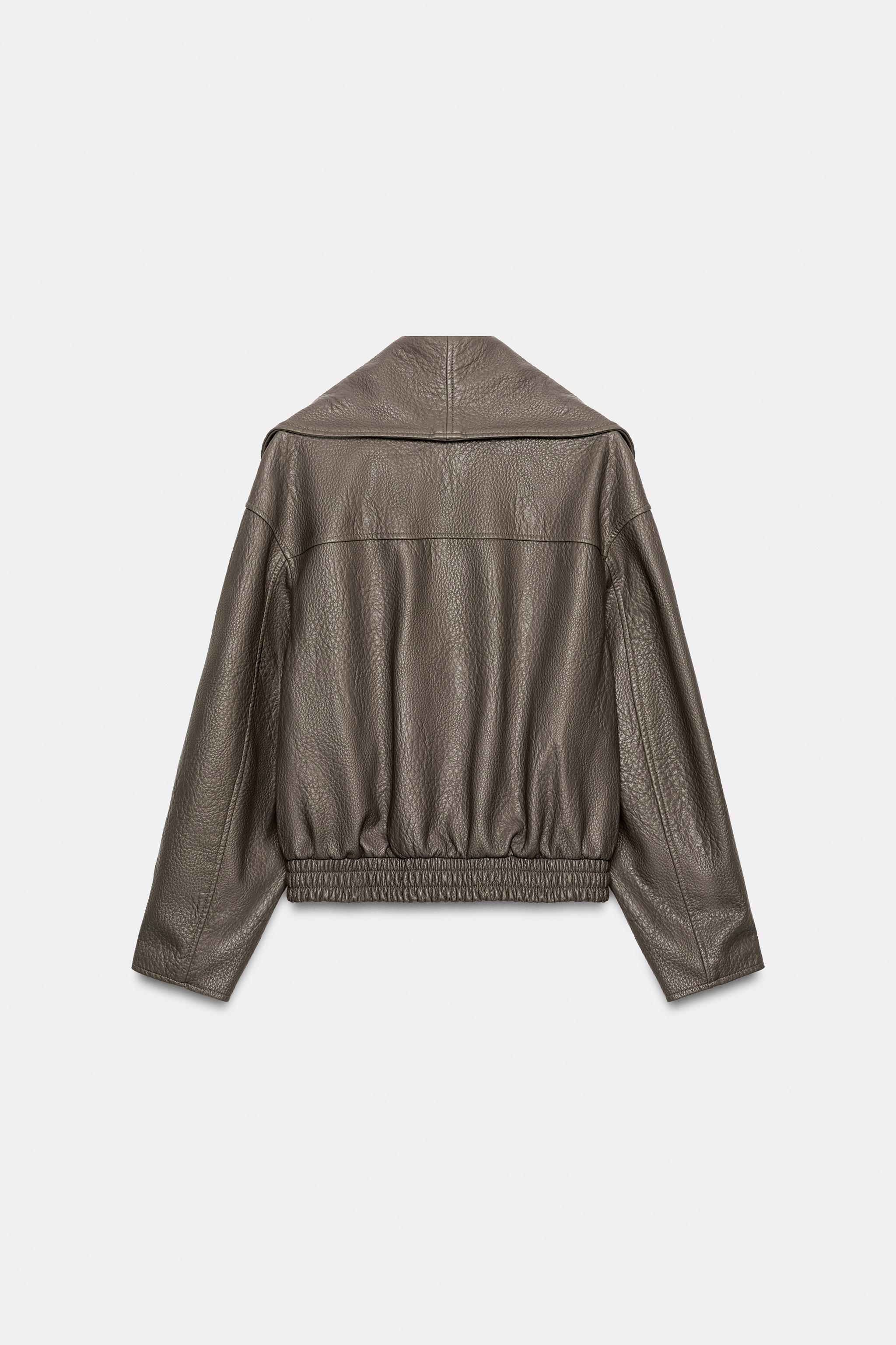BLOUSON CROISÉ EN MATIÈRE SYNTHÉTIQUE ZW COLLECTION