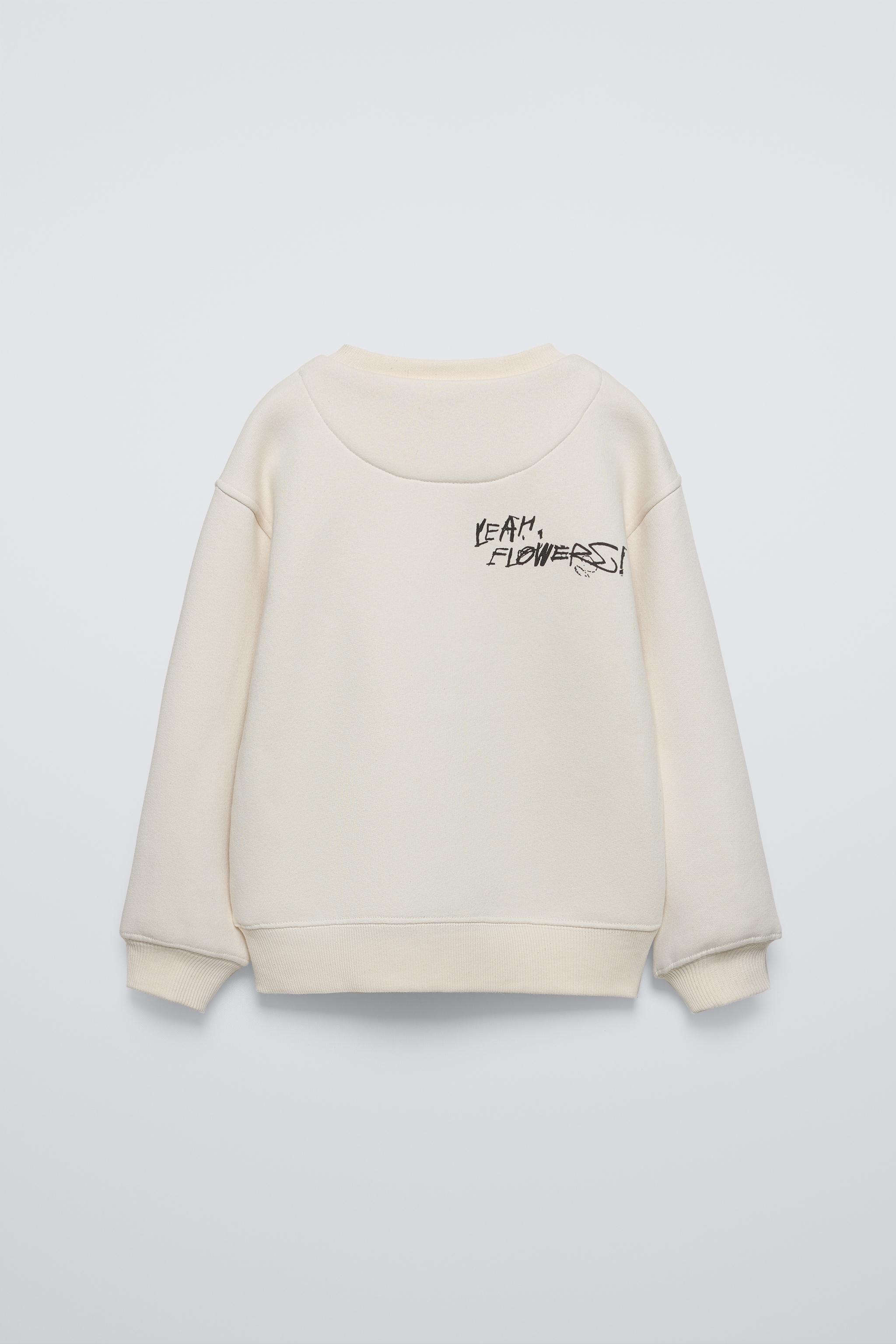 Zara monogram sweatshirt sale