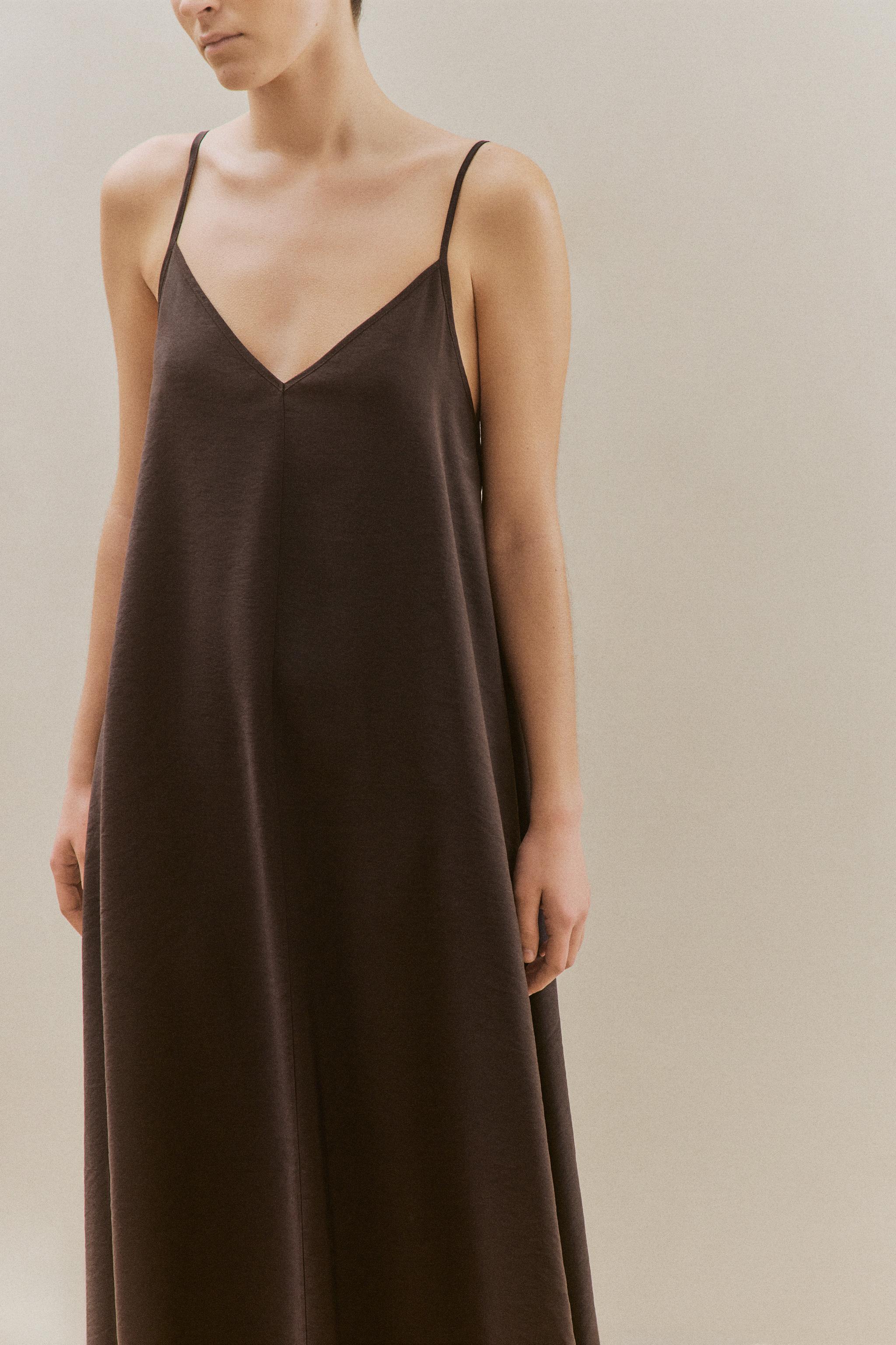 SATIN BEACH DRESS