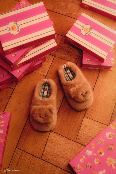 BUTTERBEAR © ルームシューズブラウンZaraのBUTTERBEAR © ルームシューズ - ブラウン