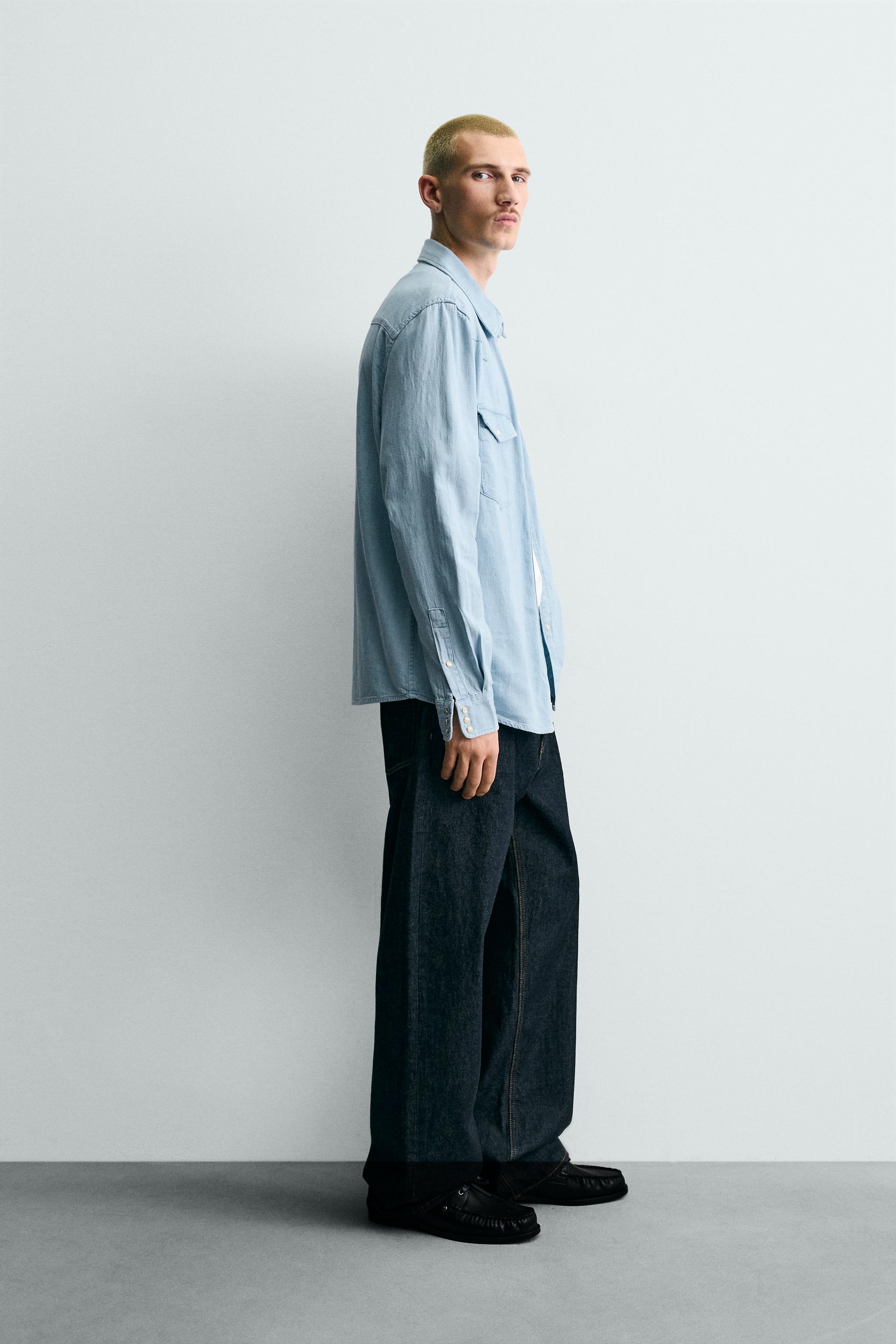 CHEMISE EN DENIM WESTERN