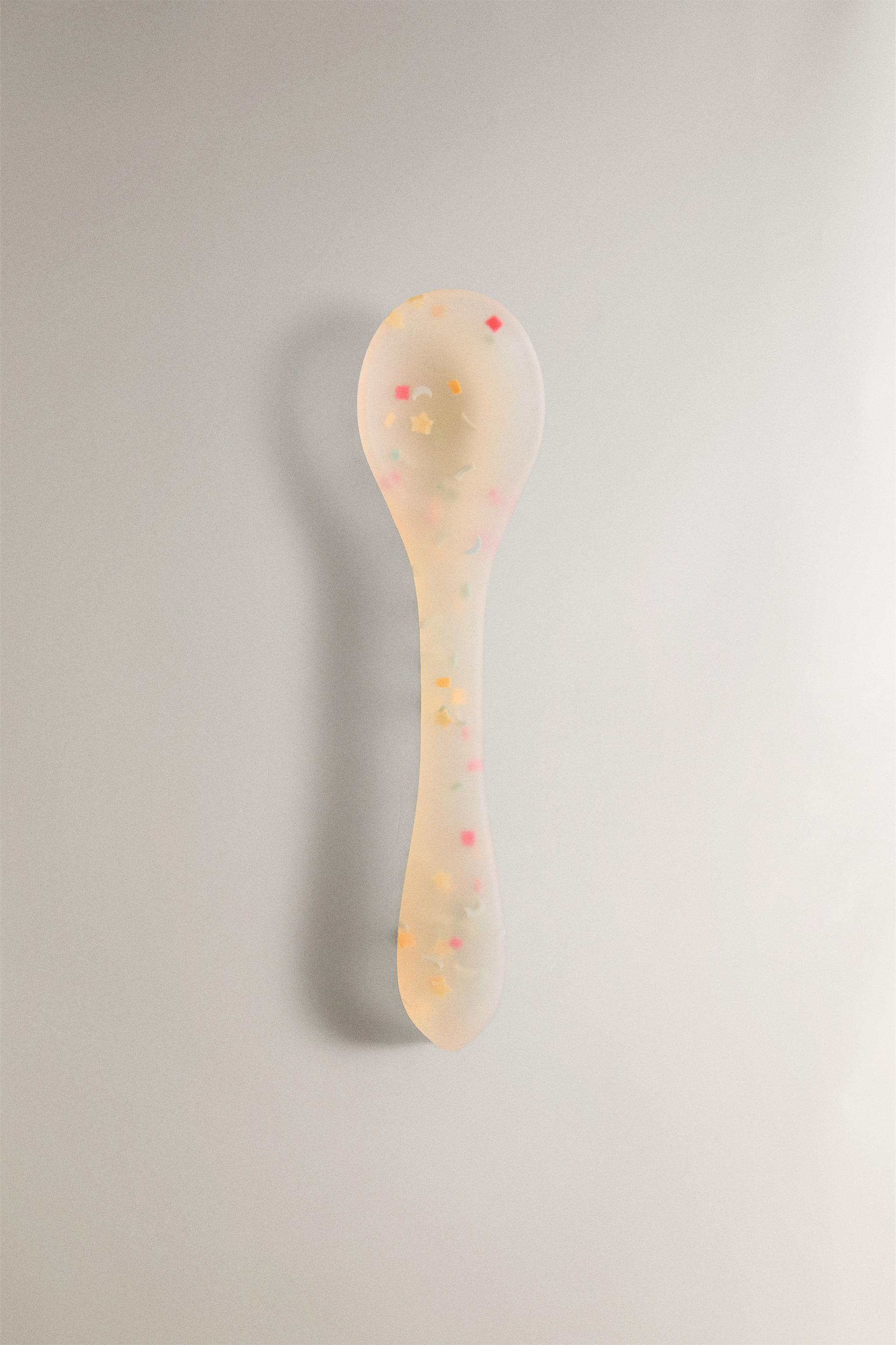 CUILLÈRE ENFANT SILICONE CONFETTIS