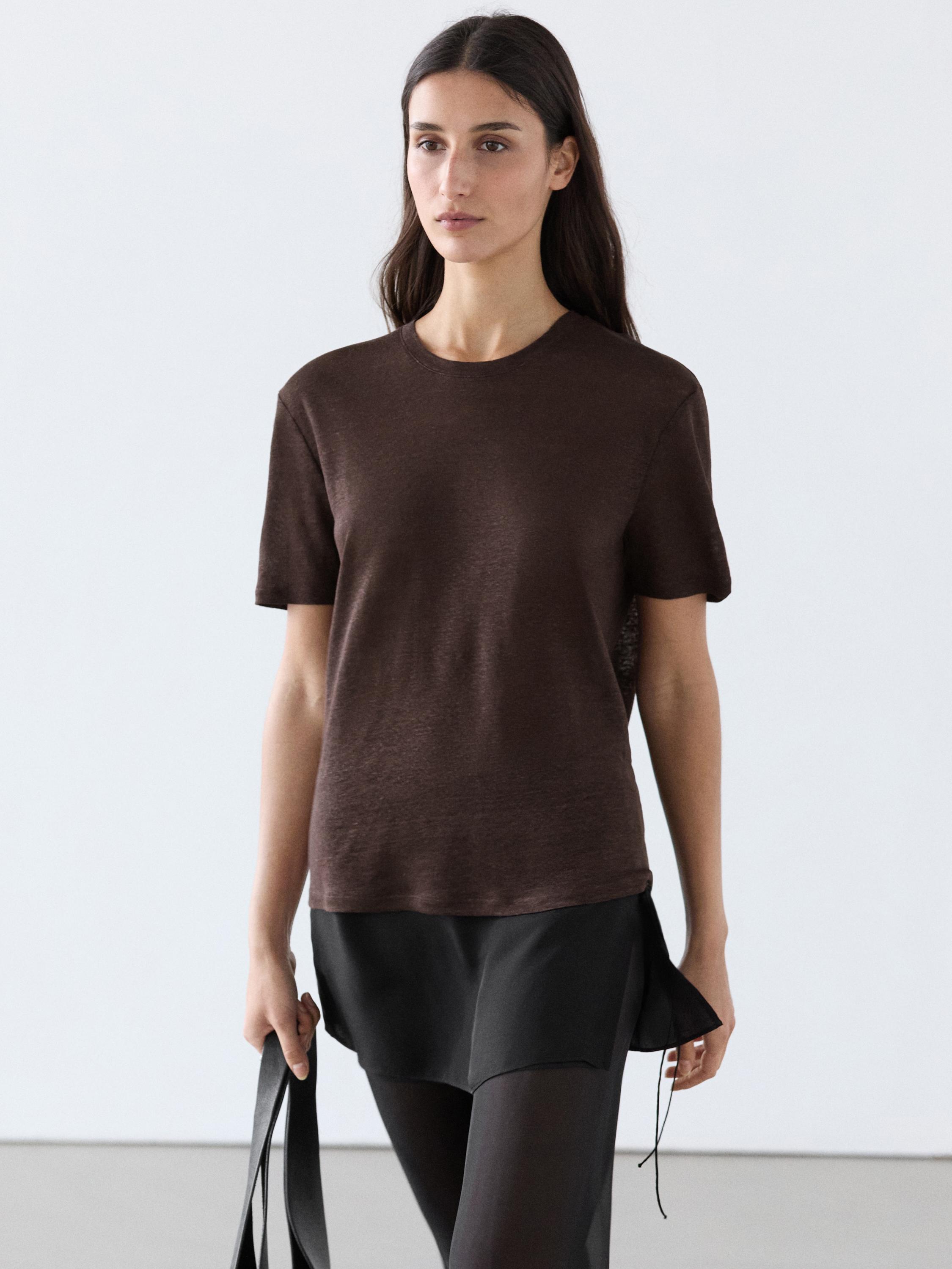 Linen short sleeve T-shirt