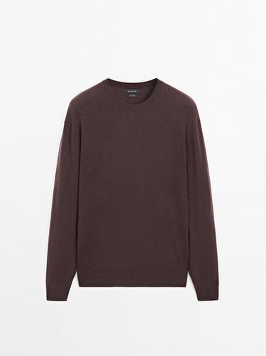 Zara Cashmere knit sweater with a crew neck - TYEFUXIA