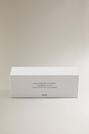 KIDS' CASHMERE SOCKS WITH LEATHER SOLE - Sand Brown by Zara - Image 5