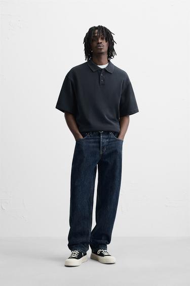POLO RELAXED FIT - Gris antracita de Zara - Imatge 0