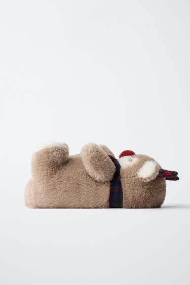 REINDEER SLIPPERS - Brown by Zara