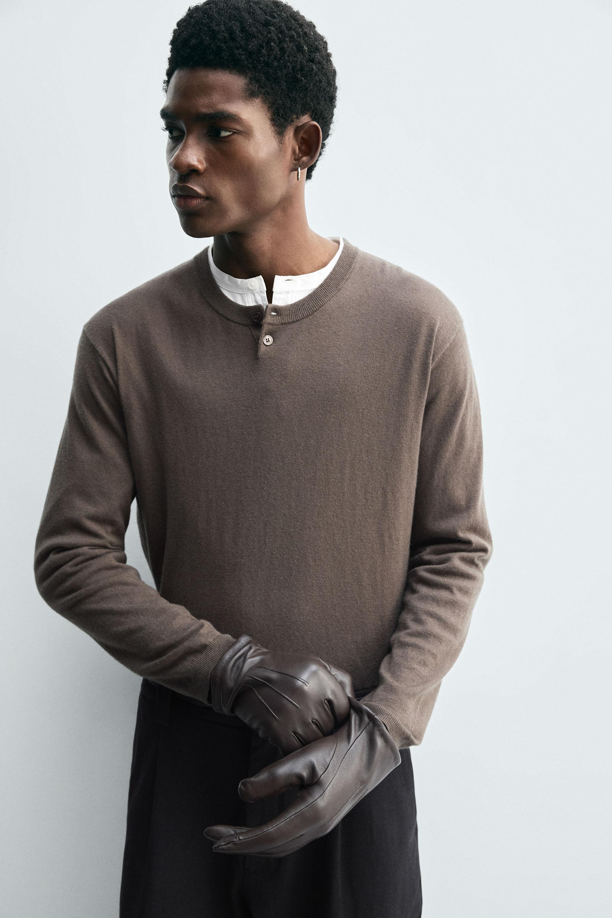 ベーシックレザーグローブ - チョコレート | ZARA Japan / 日本