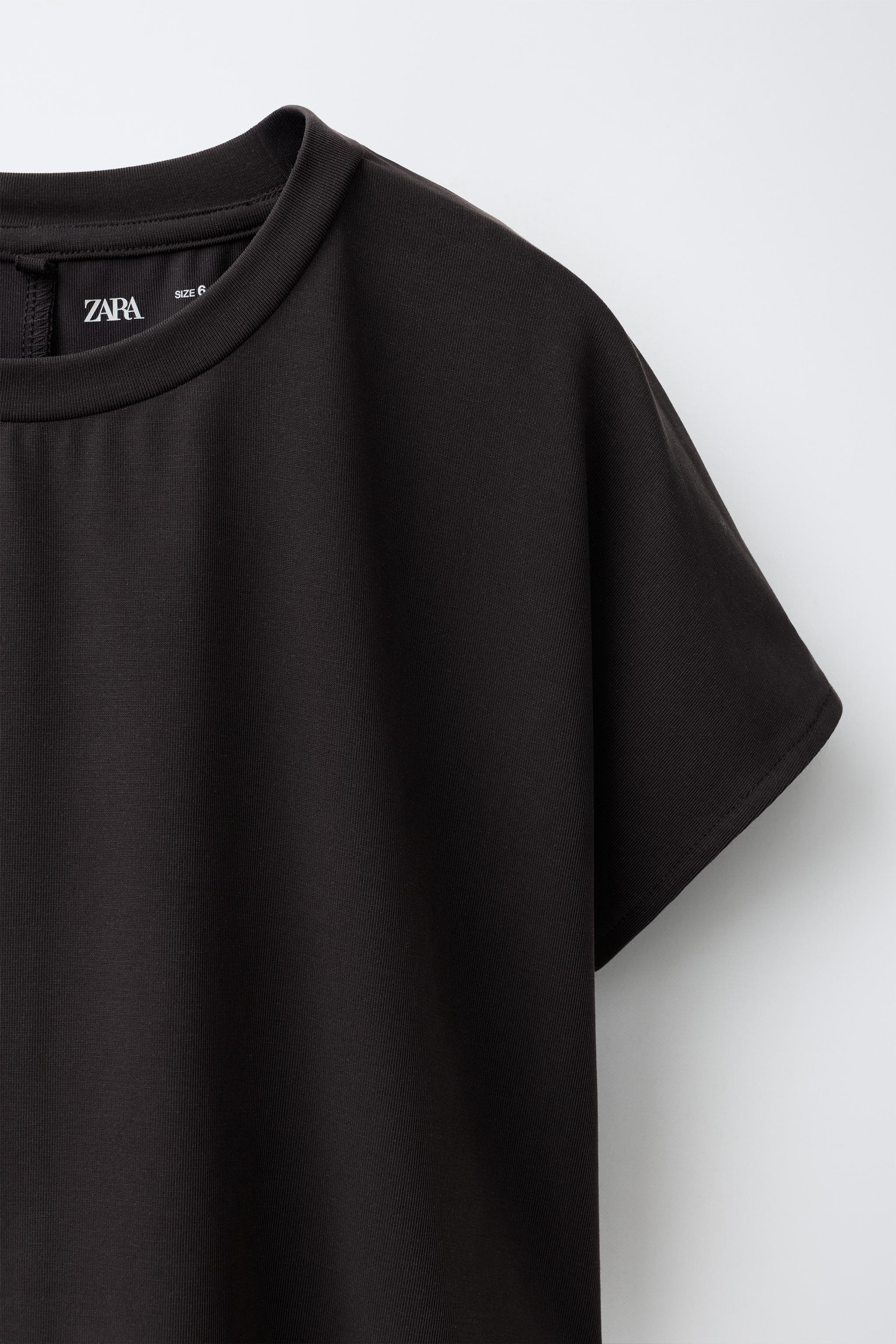 Детские футболки Zara SPORTY FLOWY MODAL T-SHIRT — фото 4