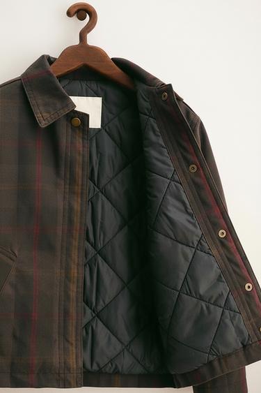 ZARA TIMELESS - VESTE CIRÉE À CARREAUX - Marron foncé de Zara - Image 3