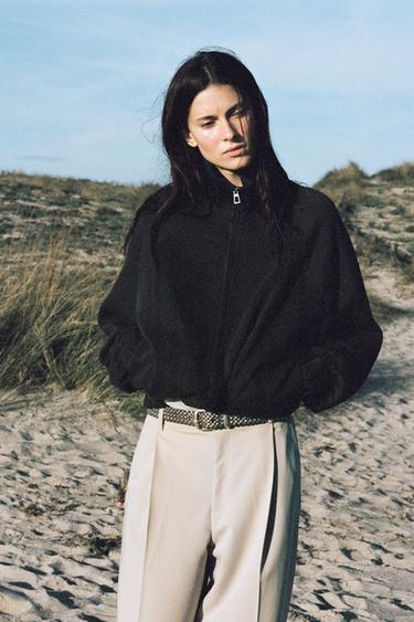 PLEATED TROUSERS - Beige by Zara - Image 0