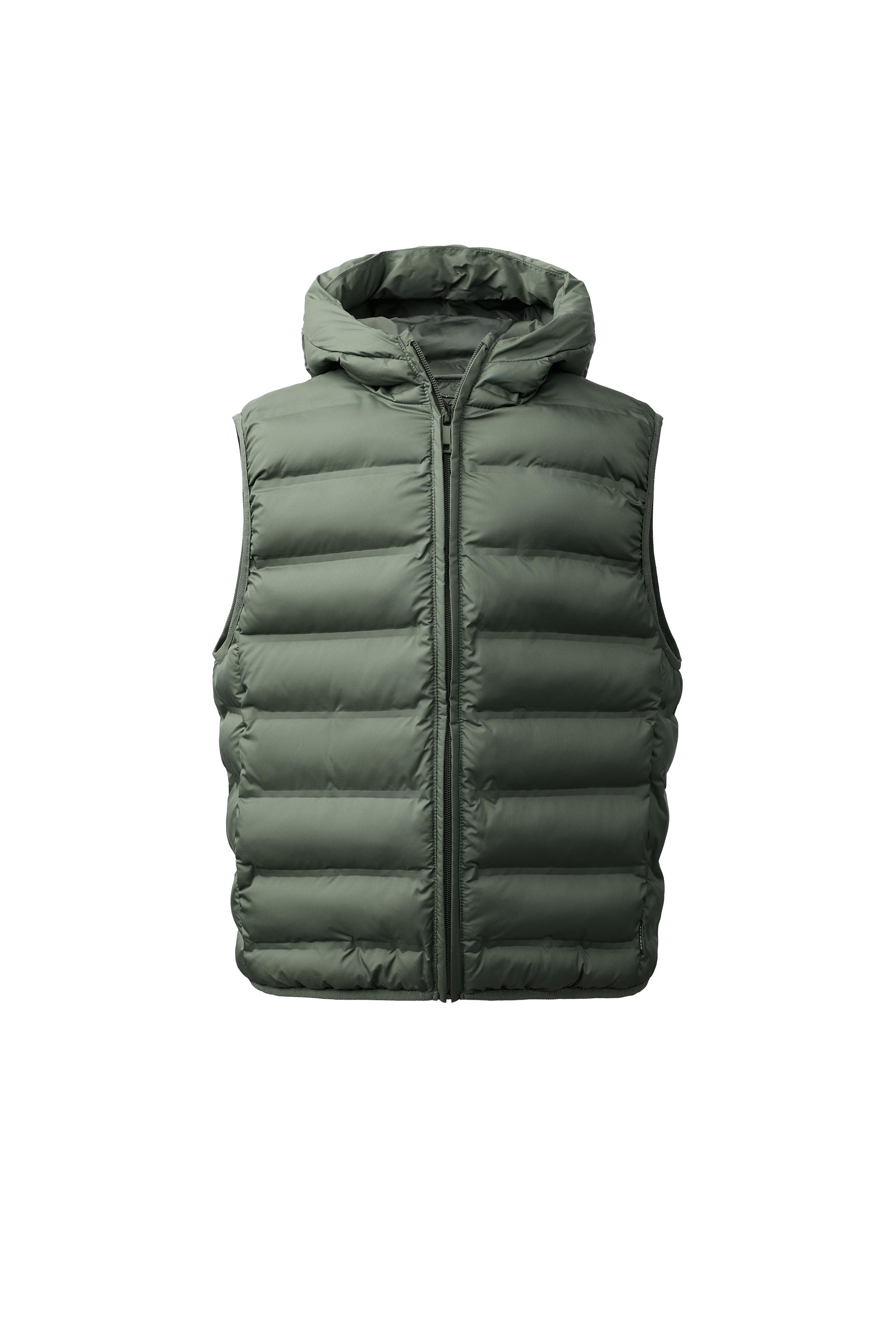 撥水加工入りウルトラライトフードベスト - ブラック | ZARA Japan / 日本