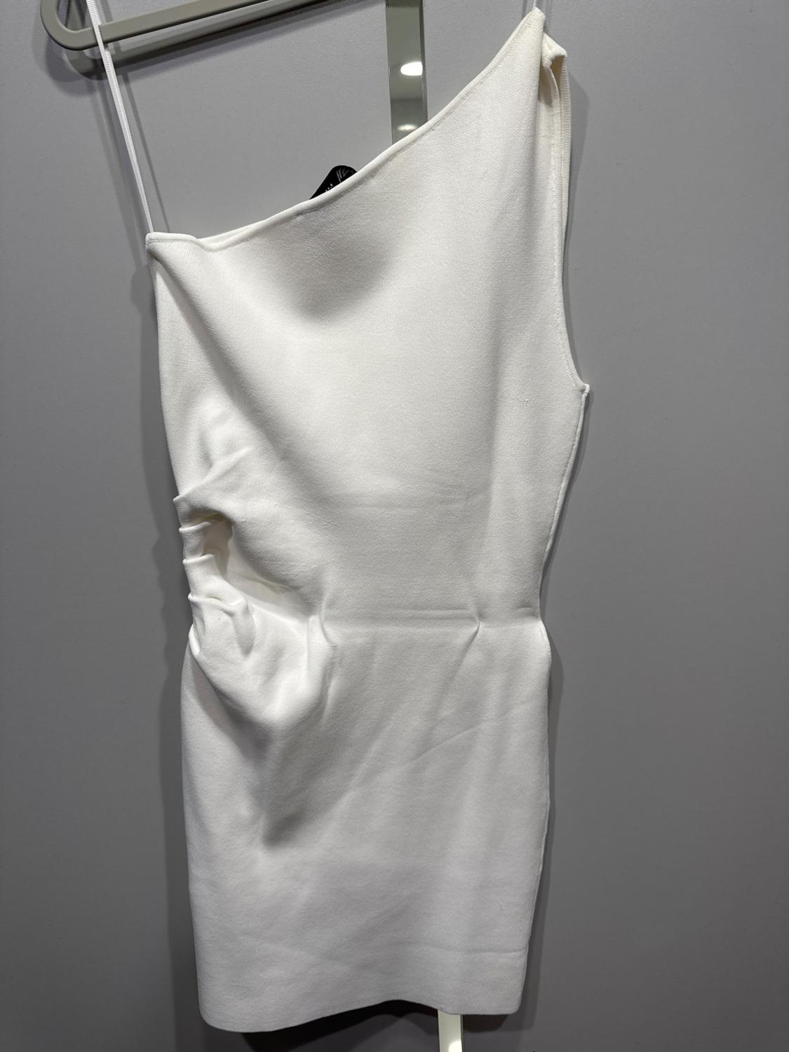 ASYMMETRIC BASIC KNIT DRESS - Image 2