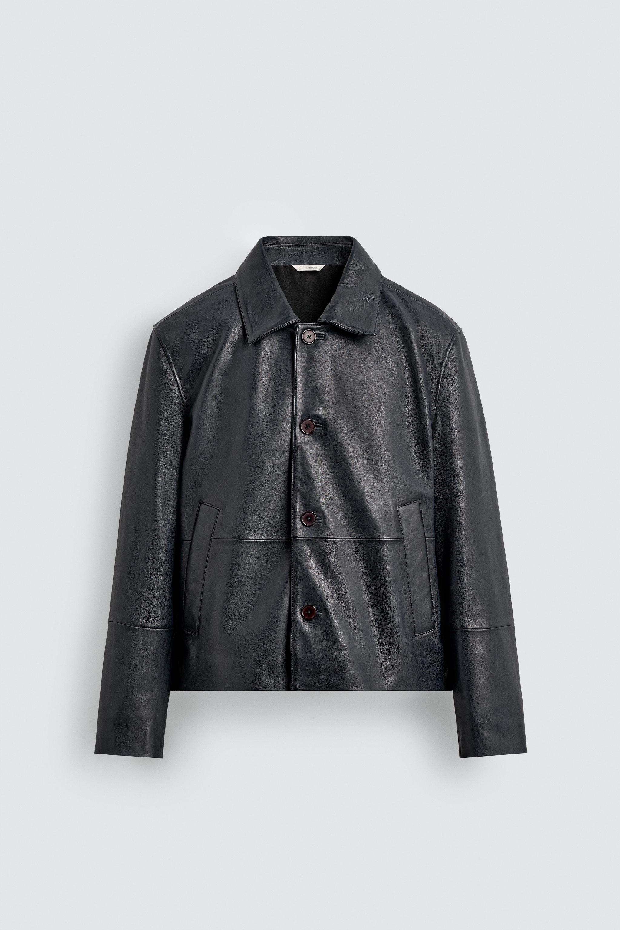 ZARA レザージャケット ボクシーフィット ZARA レザージャケット ボクシーフィット - メルカリ