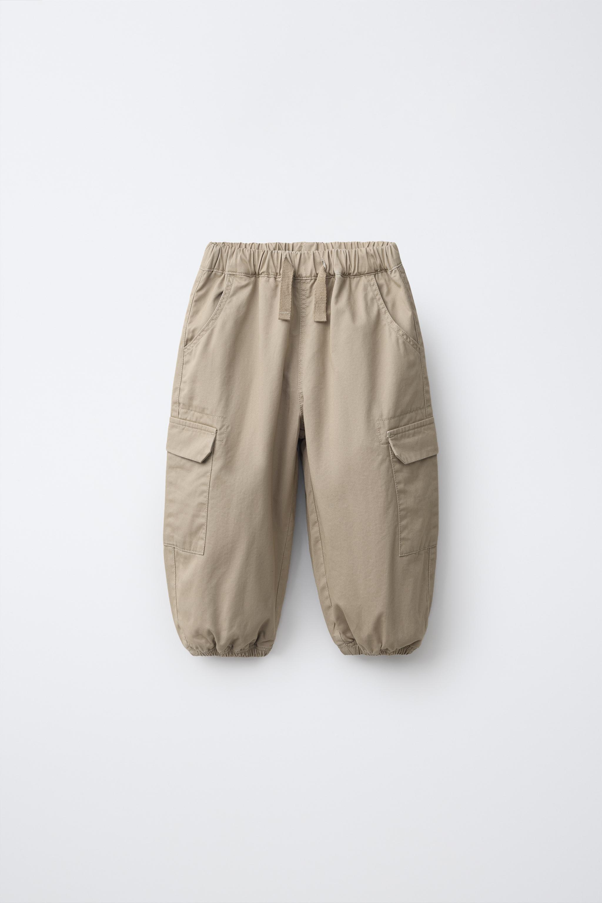 CARGO JOGGER PANTS — Light beige