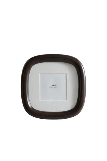 OVAL WOODEN FRAME - Brown by Zara