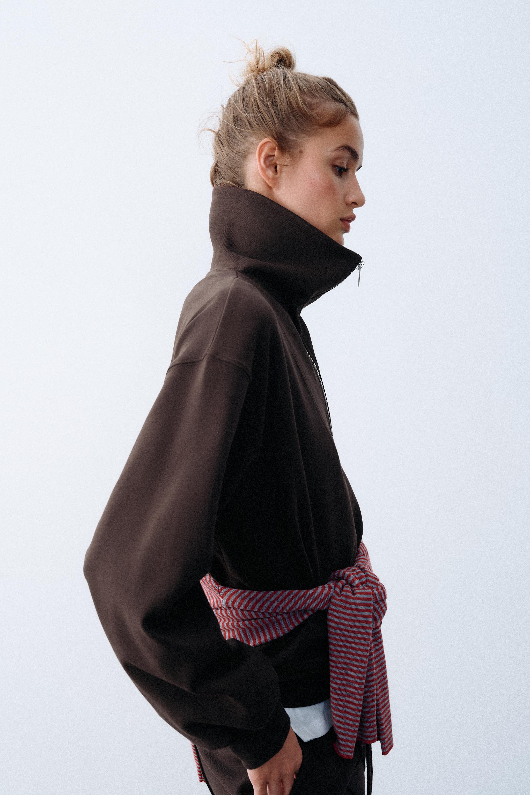 INTERLOCK ZIP-UP SWEATSHIRT