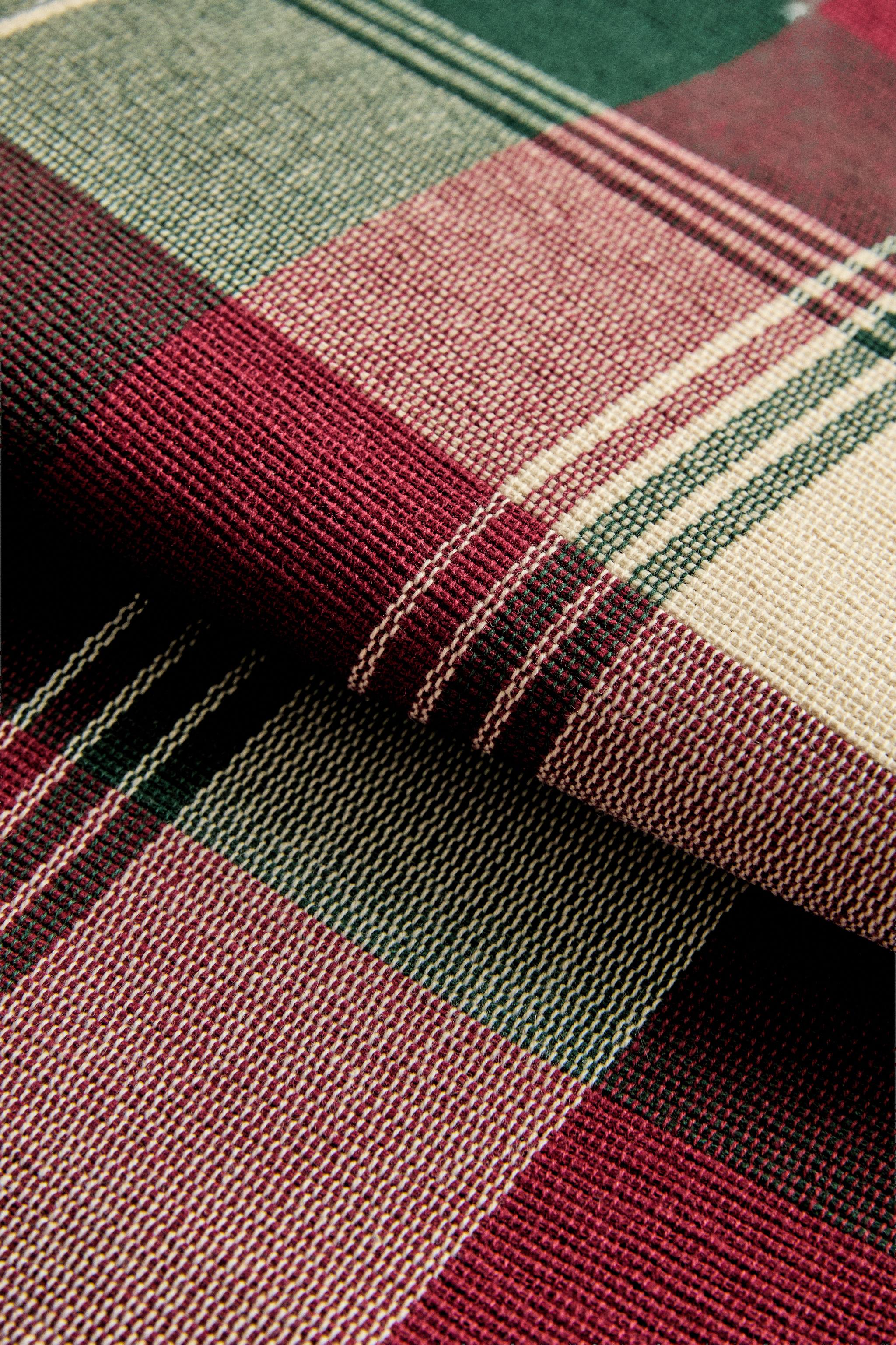 CHRISTMAS CHECK COTTON PLACEMAT (PACK OF 2)