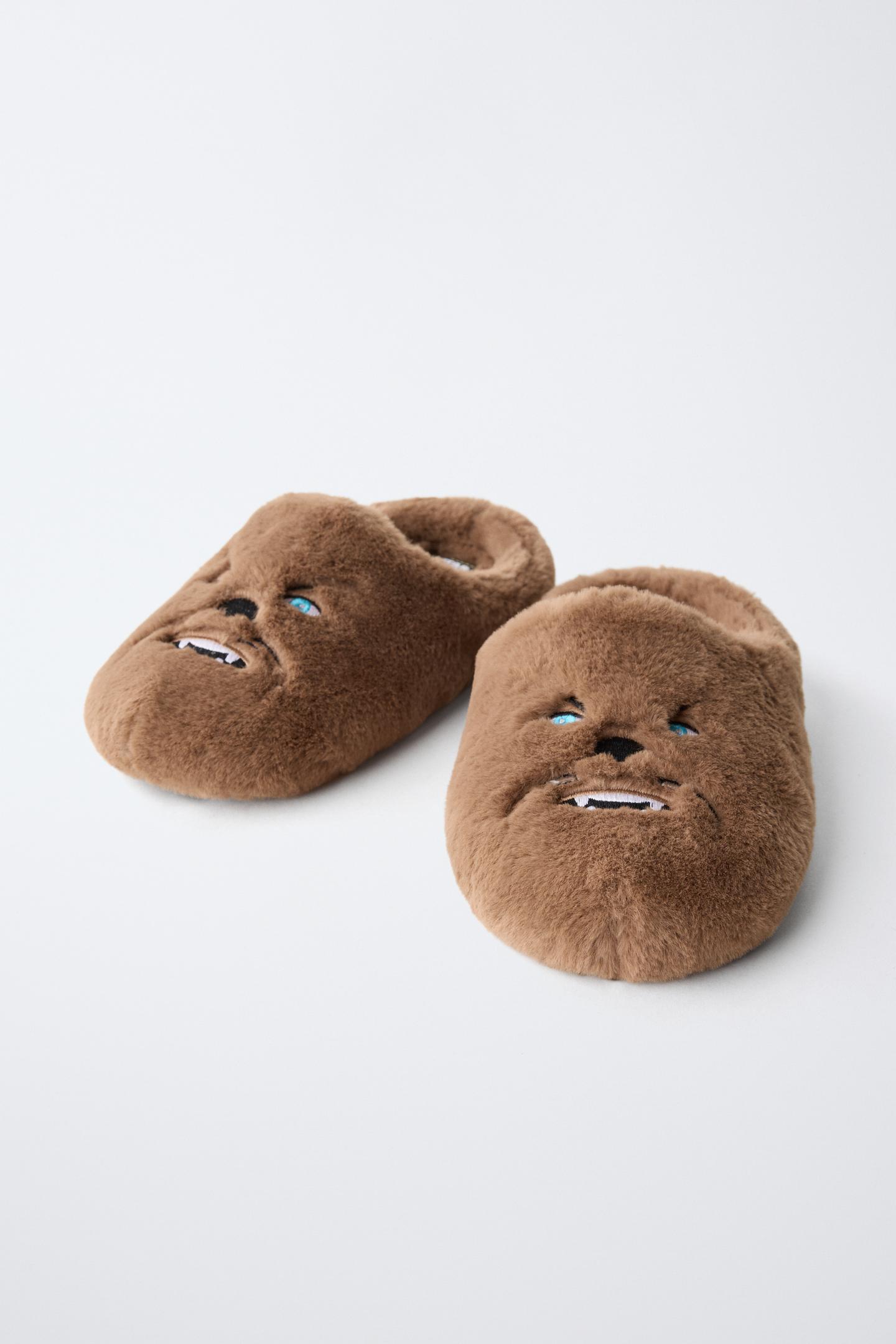 Детские тапочки Zara Star Wars © Chewbacca, цвет: Коричневый — фото 3