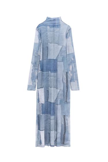 PATCHWORK TULLE DRESS